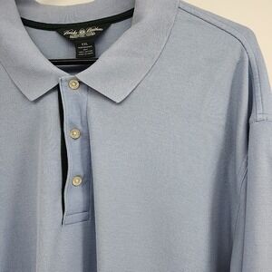 Brooks Brothers Polo Shirt Mens XXL Light Blue Country Club ProSport Cotton Poly